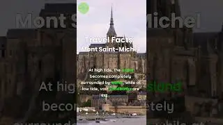 Mont Saint-Michel's Dramatic Tides!🌊🏰🇫🇷 #shorts #travel #facts #montsaintmichel #france #tourism