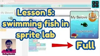 Code.org Lesson 5 Swimming Fish in Sprite Lab | Express Course 2024 | Code.org Answer