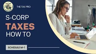 Filing a S Corporation Tax Return - Schedule M-1 - 90 Days to Taxes Day 29 (2026)