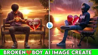Broken 💔 Ai Bing Photo Editing | AIAvatar generate | 😟 create Viral Wing Ai 3DImage Love Picture