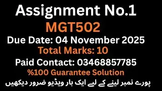 Mgt502 assignment No.1 Solution 2025_ mgt502 assignment no.1 solution_ %100 Guarantee #mgt502