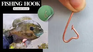 Copper Steel Tuna Circle Hooks, Big Game Saltwater Hook, Tuna and Catfish Hooks (Handmade Tutorial)