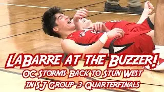 Ocean City 46 Cherry Hill West 44 | SJ Group 3 Quarterfinal | LaBarre Buzzer Beater After Comeback!
