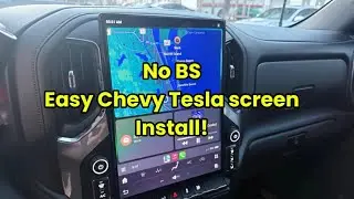 2021 Chevy Silverado Tesla Screen Install NO BS STRAIGHT INSTALL  
