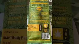 Grand Daddy Purple 2g live resin disposable save 15% on Wildwood Cannabis Co link in bio #shorts