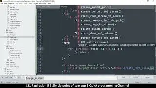 #81 Pagination 5 | Simple point of sale app in php & javascript | Quick programming tutorial