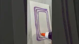Doodle art with glitter glue , #shorts , #doodleart , #oddlysatisfying