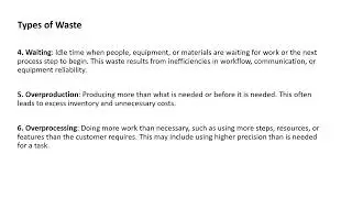 What is Lean? Types of waste