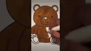 #teddybear #oso #coloringbook #colorear #teddy #bear