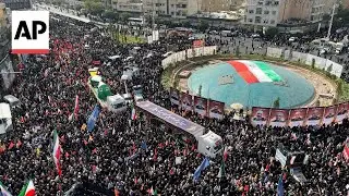 Funeral of Iran generals and scientists killed in Israel strikes