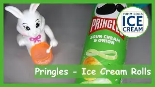 Pringles Sour Cream & Onion - Ice Cream Rolls | ASMR | Yumm'Rolls Ice Cream