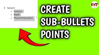 how to create subbullets in word | how to add subbullets in word