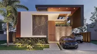 3D Perspective Views of Modern Villas | Modern Elevation | #HomeDesign #LuxuryVillas #3DDesign #Home