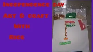 indipendence day easy flag making with rice || rice తో మన india flag