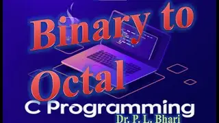 12. Binary to Octal ||#programming ||#c_language ||#octal ||#binary  ||#numbersystem  ||#conversion