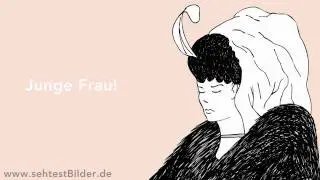 Sehtest: junge oder alte Frau? (optische Illusion)