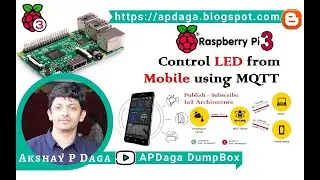 IOT#19 Control LED from Mobile using Pub-Sub architecture RPi3: Broker, NodeMCU: Client (MQTT)