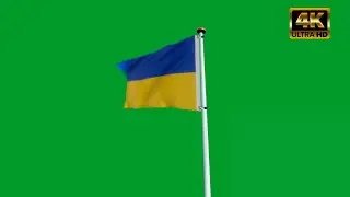 ukraine flag waving green screen 4k video free download