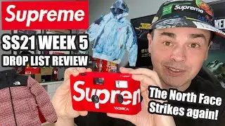 SUPREME SS21 WEEK 5 REVIEW - Supreme Camera, and The North Face Studded Collection.
