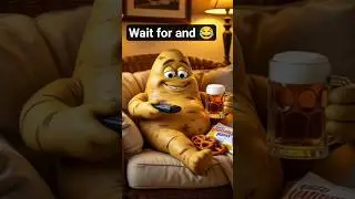 Potato drinking with TV remote 😱 #shorts #viral #funny #potato #shortsvideo #foryou #viral #explore