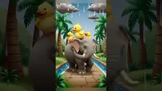 Funniest duck and elephant dance moves in attractive way #cuterats cartoon / cat videos / dubi dubi