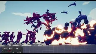 Юниты красиво разлетаются в TABS (Totally Accurate Battle Simulator)