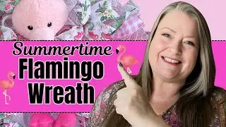 DIY Flamingo Summer Wreath Tutorial | Easy Tropical Deco Mesh Wreath For Summer