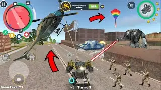 Rope Hero: Vice Town (BD100 Assault Machines Fly Helicopter)Tied up Helicopter - Android Gameplay HD
