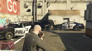GTA 5 Michael Police Shootout+Epic Five Star Escape