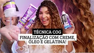 FINALIZAÇÃO com técnica COG para CABELO CACHEADO - é boa? | Jessica Melo