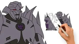 Drawing Megatron | Transformers Sharpie Art (Decepticon Leader)