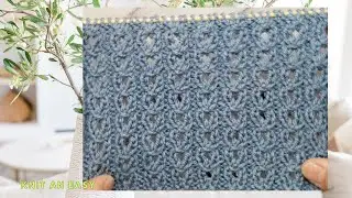 How To Knit Eyelet Mock Cable Rib