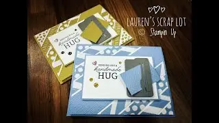 Sending Hugs Diagonal Stripe Card
