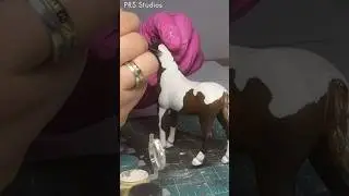 Schleich Bay Tobiano Repaint #horse #schleich #repaint