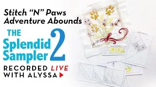 Stitch 'n' Paws, Adventure Abounds - The Splendid Sampler 2 quilt along - LIVE sewing (replay)