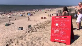 August heatwave in Denmark with crowded beaches