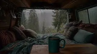 Rainy RV Escape: Relaxing Rain Sounds for Deep Sleep & Focus | Stress Relief & Relaxation