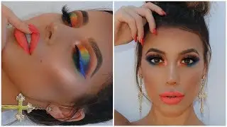 Rainbow Colourful Makeup Look | SUMMER MAKEUP