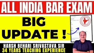 All India Bar Exam - BIG BREAKING ! AIBE Exam | BCI | AIBE 21 Date | Pariksha Refresher #advocate