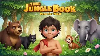 The Jungle Book Poem for Kids | Fun Jungle Animals & Mowgli Adventure Rhyme