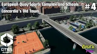 Building a Waterside Sports Complex and Detailing the Streets of My Old Town in Cities Skylines 2
