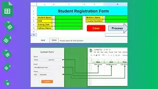Fully Automated Student Form With Databases #googlesheets #googlesheet  #macros