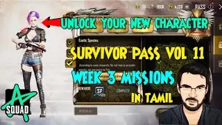 Week 3 Missions | Survivor  pass 11 | Newstate mobile Tamil | Unlock Mayhem character