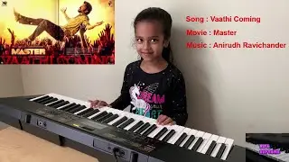 Vaathi Coming Piano cover by Riya with notes | Master | Anirudh Ravichander | Riya Rhythms