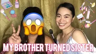 Turned my brother into sister 😅