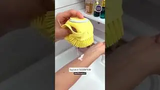 Silicone Body Brush shower, 2 IN 1 Soft Shower Brush Bath, Body Scrubber with Shower Gel #ads