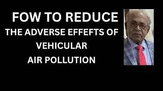HOW TO REDUCE THE ADVERSE EFFCTS OF VEHICULAR AIR  POLLUTION?#fitness
