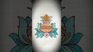 Muggulu kolam Design🙏✨️ #kolamrangoli Festive use Design #freehandrangolis #rangolipatterns #muggulu