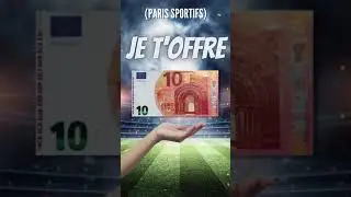 Je t'offre 10&euro; de paris sportifs ! #shorts #money #freebet #Belgique