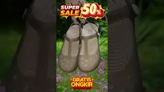 Luna &ndash; Sandal Cantik Variasi Gambar Bunga bolong-bolong #lunasandal #sandals #belanja  #diskon
